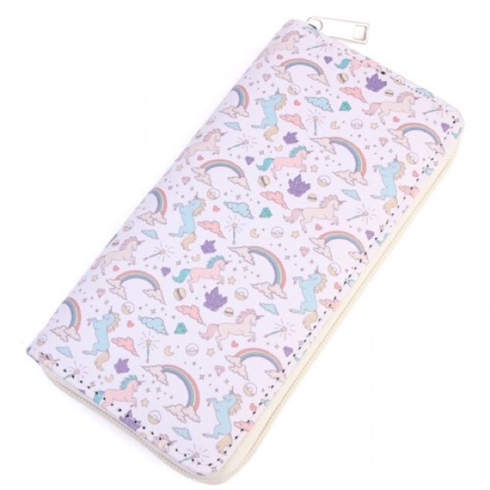 NEW Magic Unicorn Rainbows Pokémon Poke balls Moons Crystals Wands Wallet Clutch